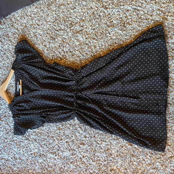 H&M Black Flutter Sleeve Button Down Dress - Picture 5 of 7